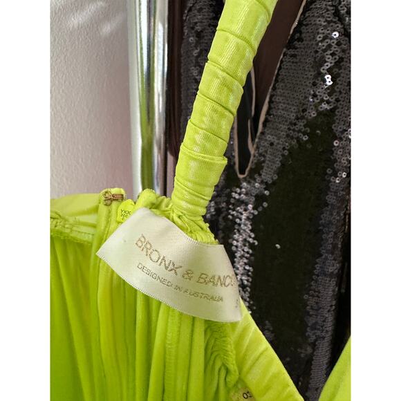 Bronx and Banco Goddess Gown in Neon Yellow - Picture 8 of 11